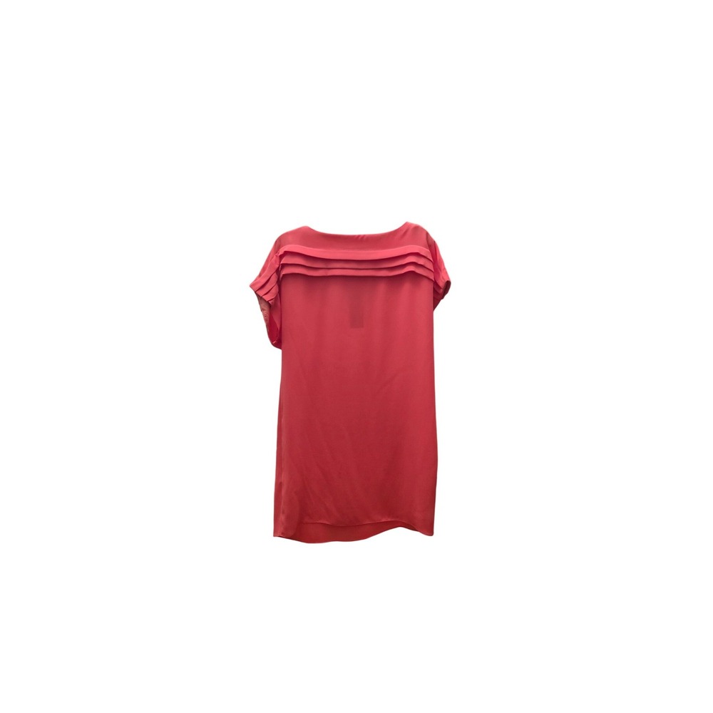 Trina Turk Adita Dress Pink Pleated Boat Neck Short Sleeve Shift Size 6 NEW - Picture 5 of 8